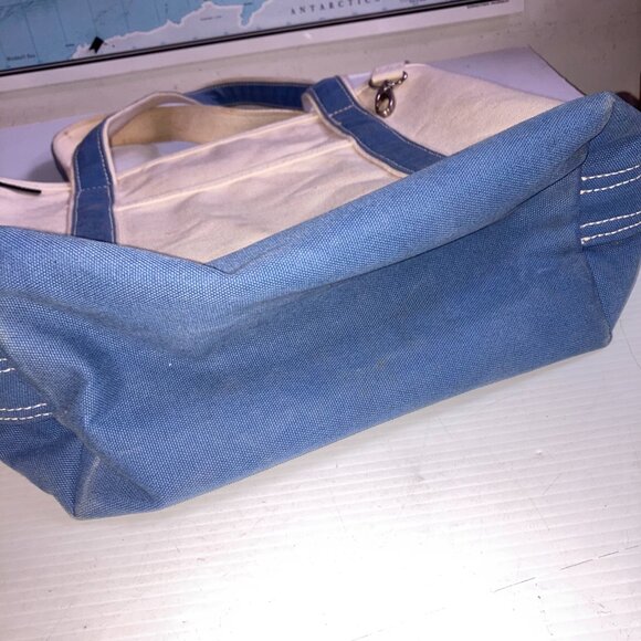 Lands End Canvas Open Top Tote Bags 14w x 12h Lot of 2 - Picture 11 of 13
